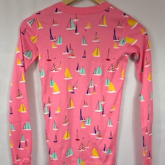 Hanna Andersson Colorful Sailboat Pajama Set Pink - Picture 4 of 8